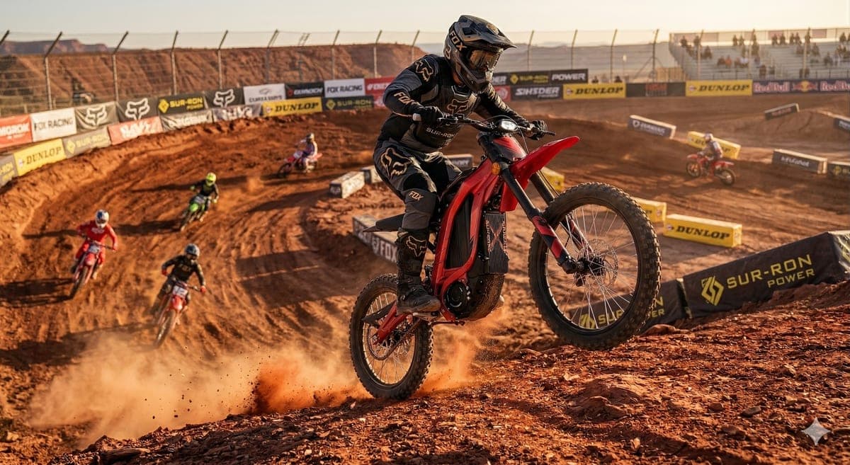 Suron racing on dirt track